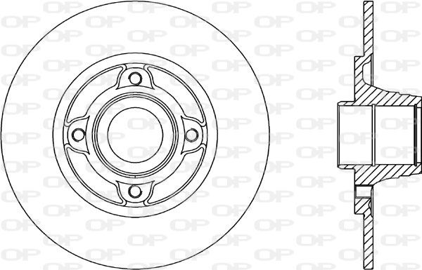 OPEN PARTS Тормозной диск BDR1812.10
